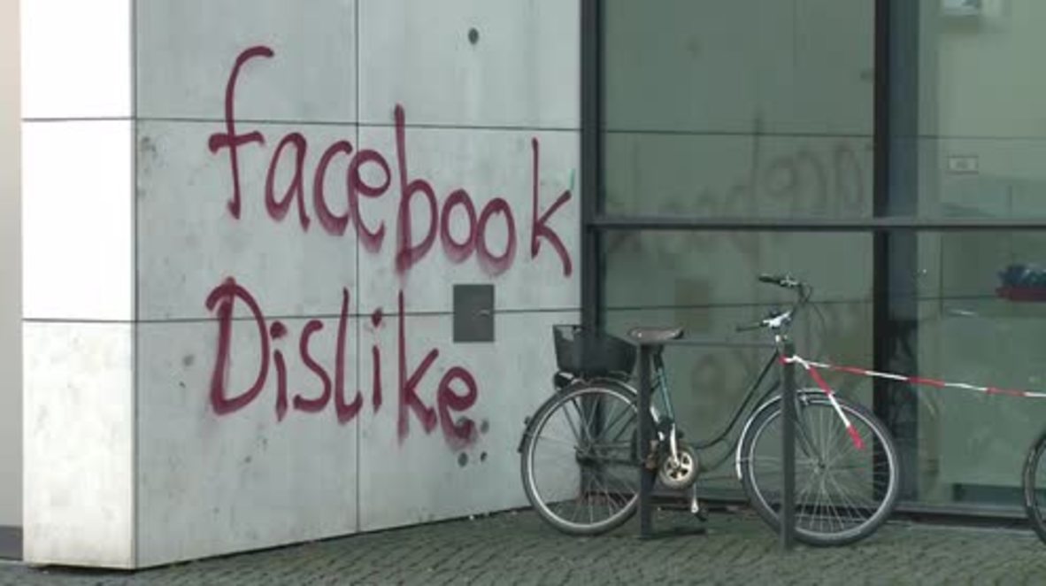 Germany: 'DISLIKE!' Facebook's Hamburg HQ hit by vandals