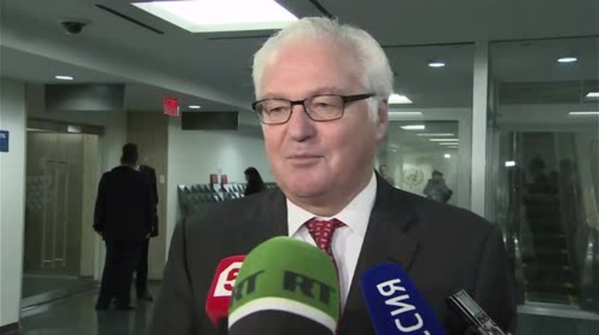 UN: Churkin hails UN-led Russian/US resolution to quell IS activities