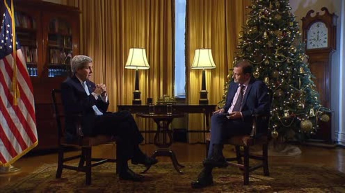 Russia: Kerry says US not trying to bring about regime change in Syria