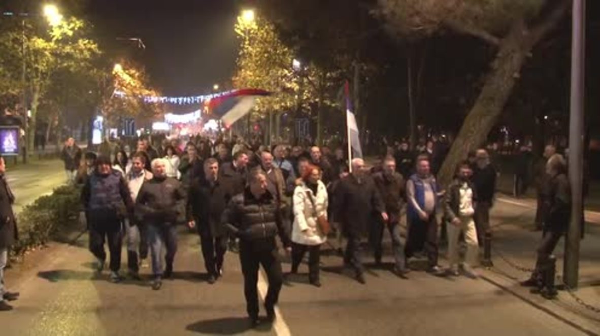 Montenegro: Thousands rally against NATO membership, demand early elections