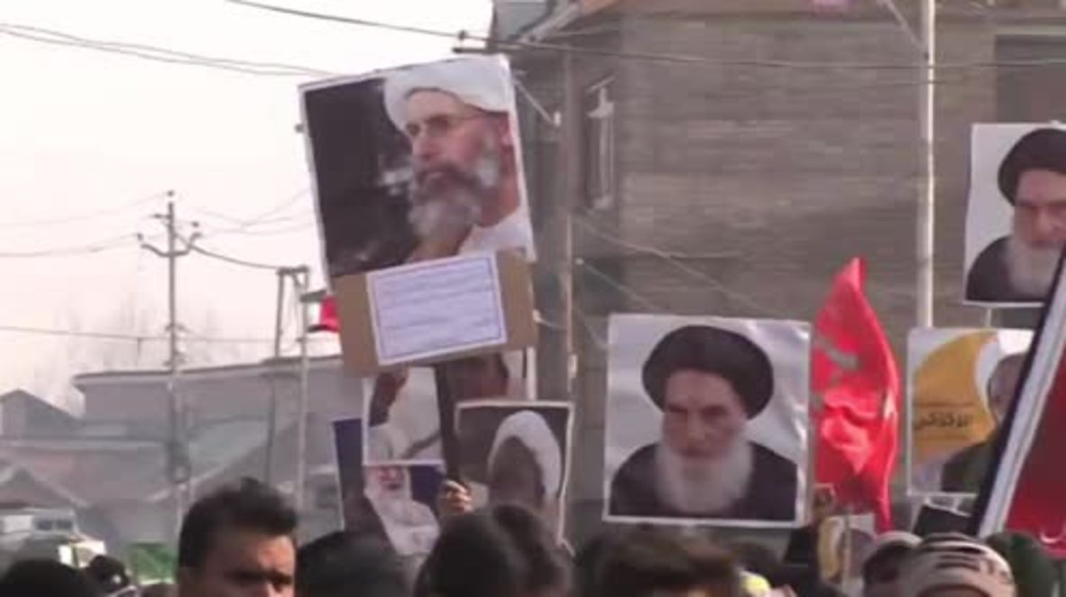 India: Clashes erupt as thousands decry Sheikh Nimr's execution in Srinagar