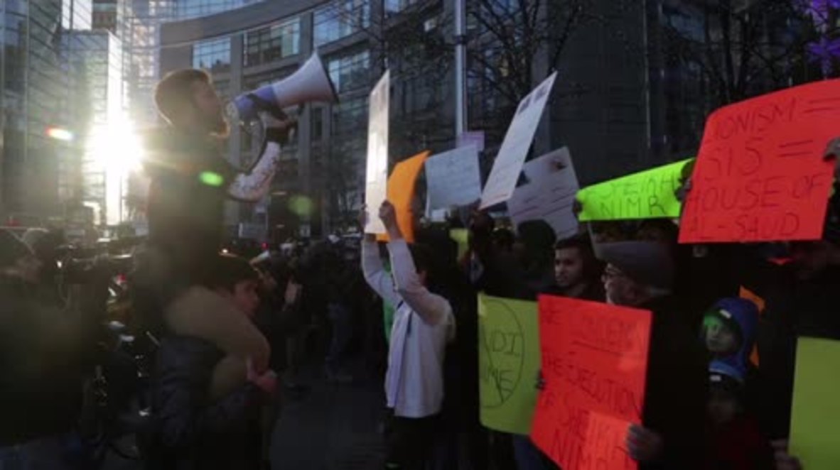 USA: New Yorkers rally over execution of Shiite cleric