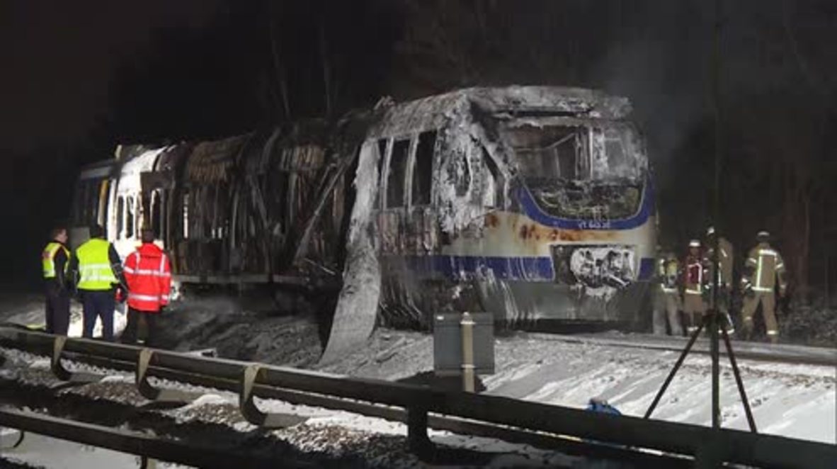 Germany: Berlin train goes up in flames