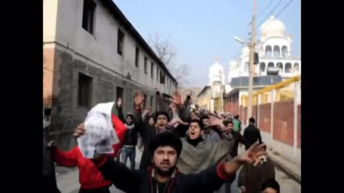 India: Kashmiri protesters condemn Saudi execution of Sheikh Nimr