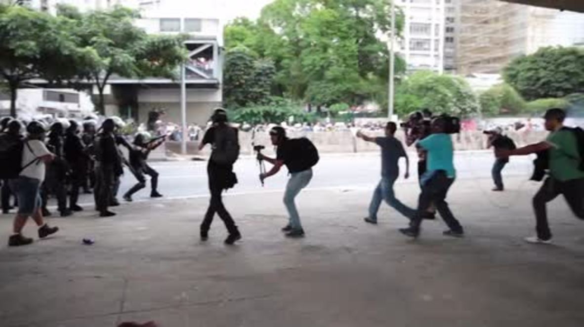 Brazil: Police and protesters clash in Sao Paulo over transport fare hikes