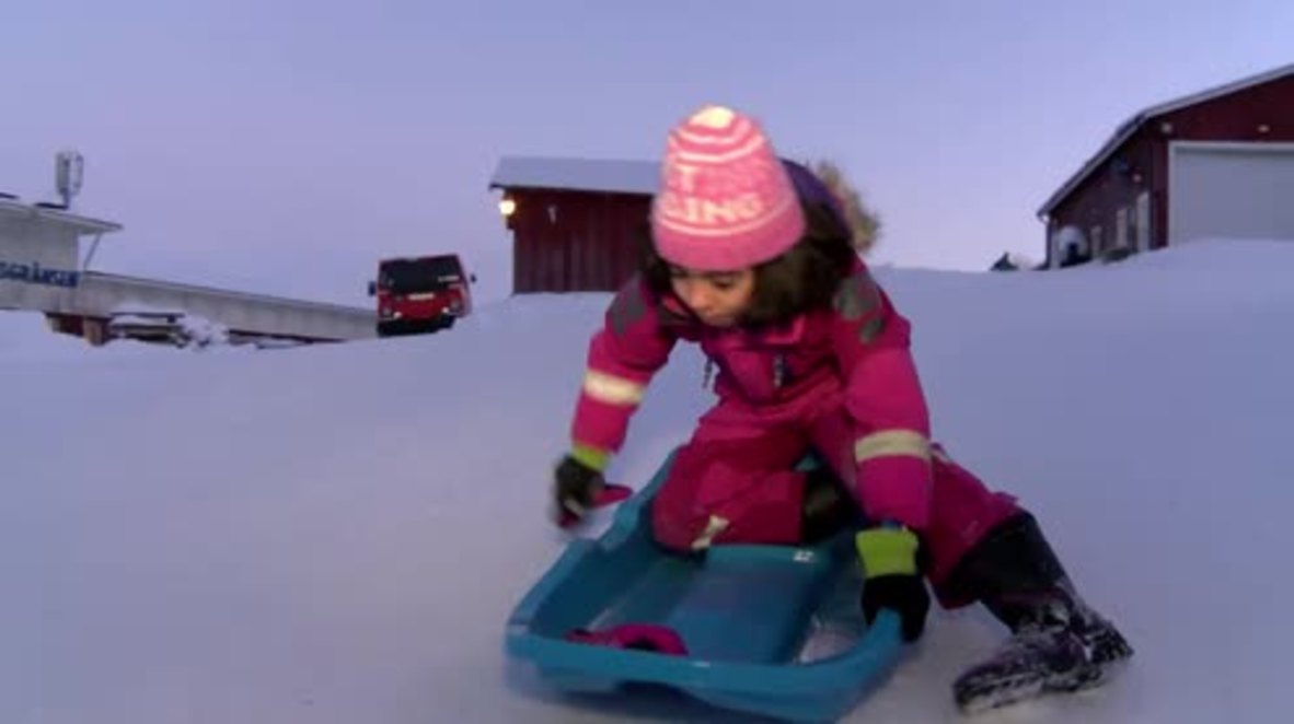 Sweden: World’s most northern ski resort hosts hundreds of refugees