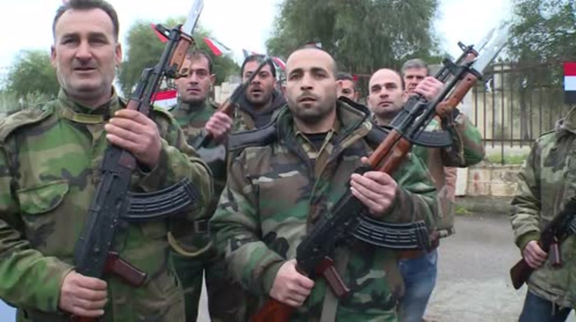Syria: Volunteer troops train to fight Islamic State in Latakia