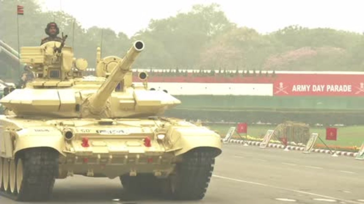 India: Military parade celebrates 68th Army Day