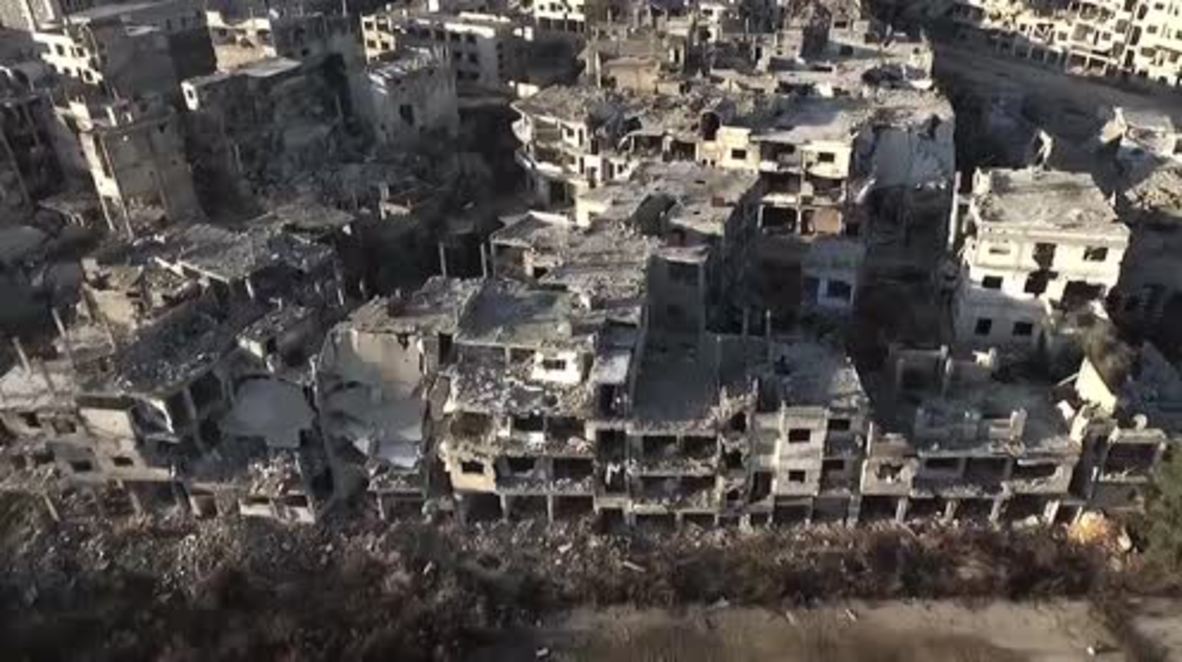 Syria: Drone footage shows full scale of destruction in Homs