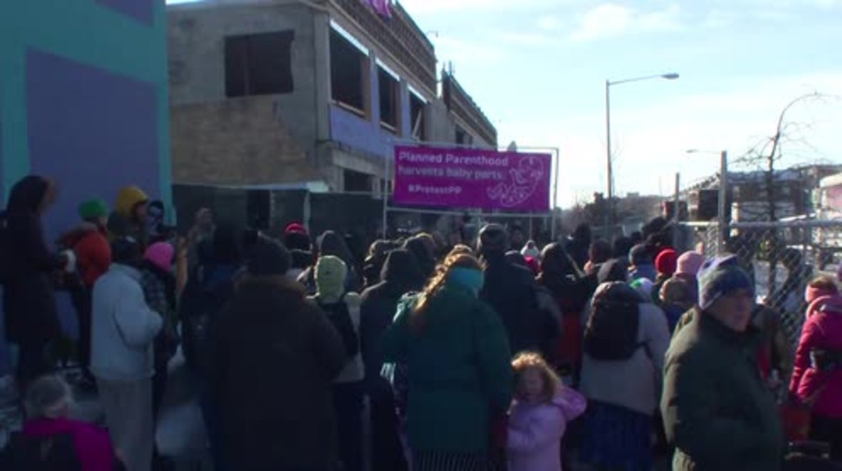 USA: Anti-abortion protesters rally against Planned Parenthood clinic in Washington
