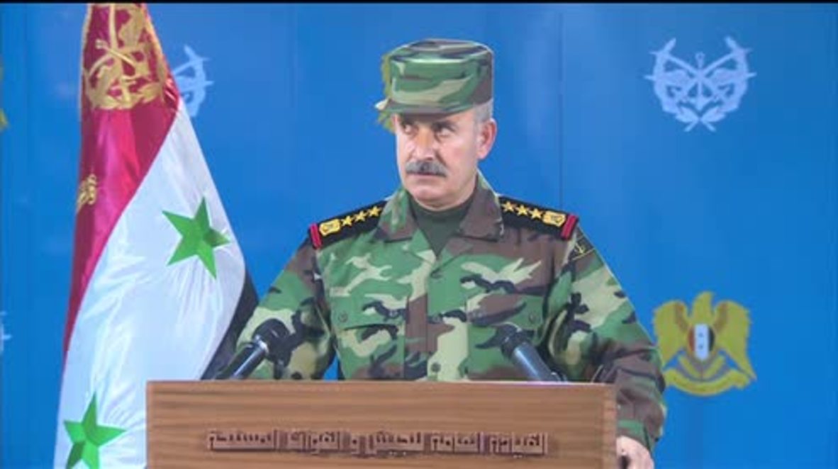 Syria: Army spokesperson announces liberation of Rabia