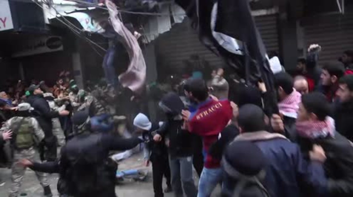 State of Palestine: Hamas hold Gaza City funeral procession for 7 killed fighters