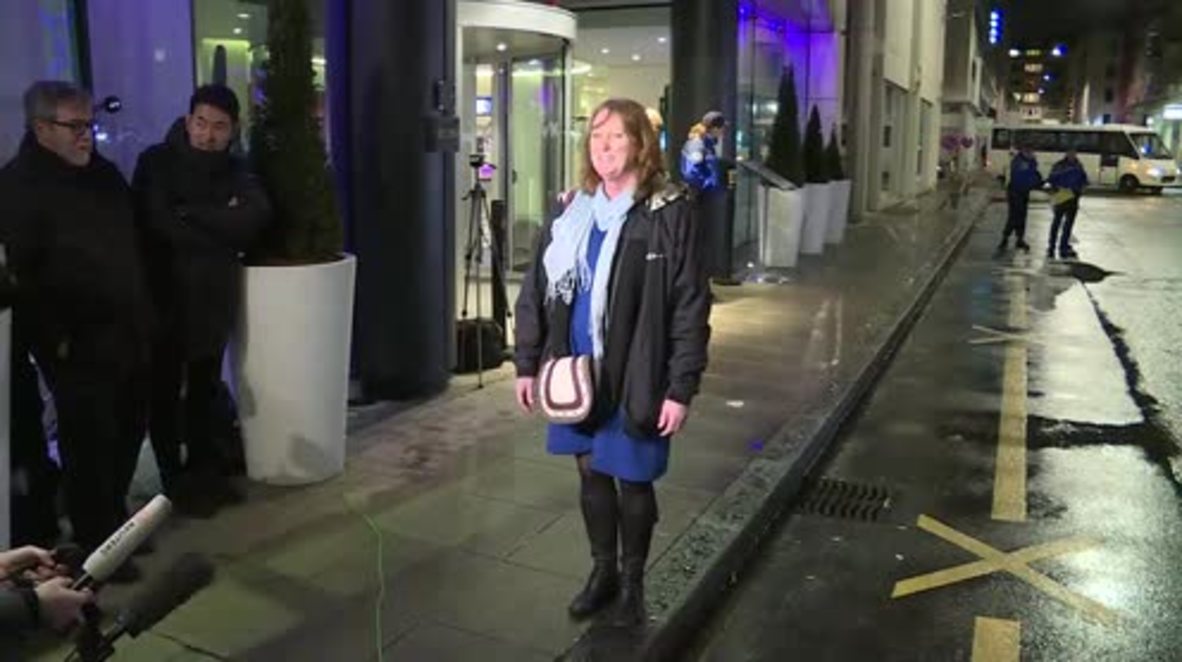 Switzerland: Syrian opposition delegation arrives at Geneva hotel for peace talks