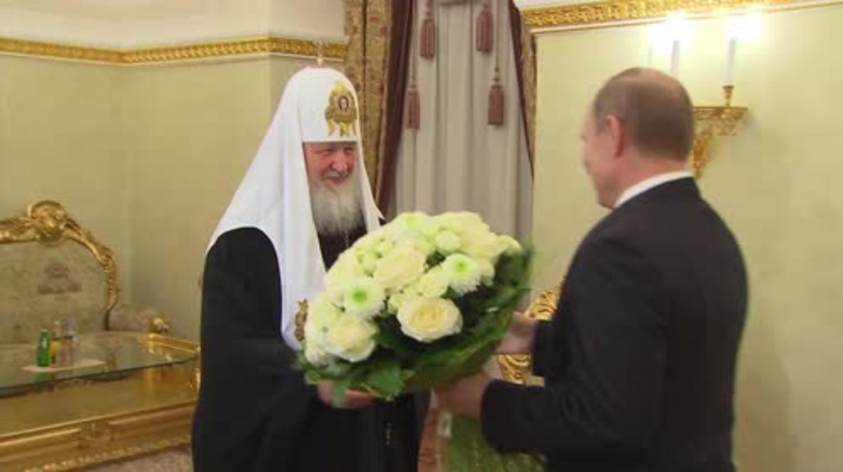 Russia: Putin congratulates Patriarch Kirill on 7th anniversary of enthronement