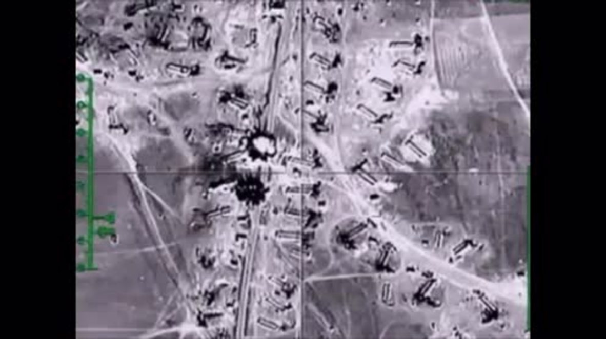 Syria: Islamic State oil tankers destroyed by Russian airstrikes
