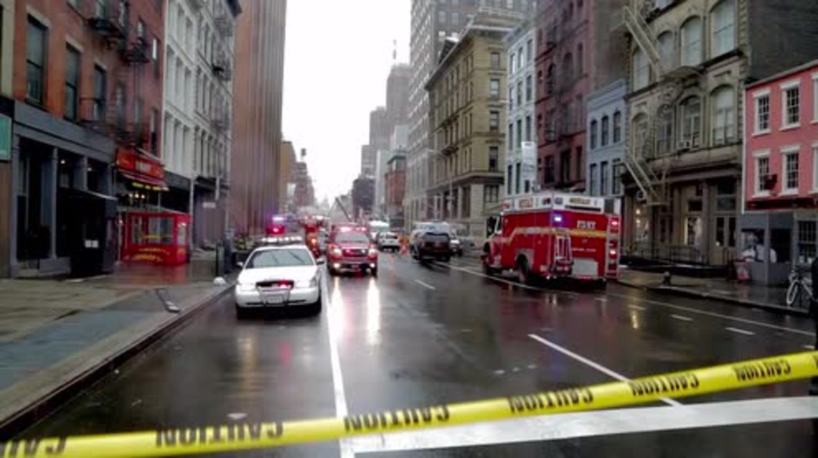 USA: Wall Street worker killed after crane collapses in NYC, three injured
