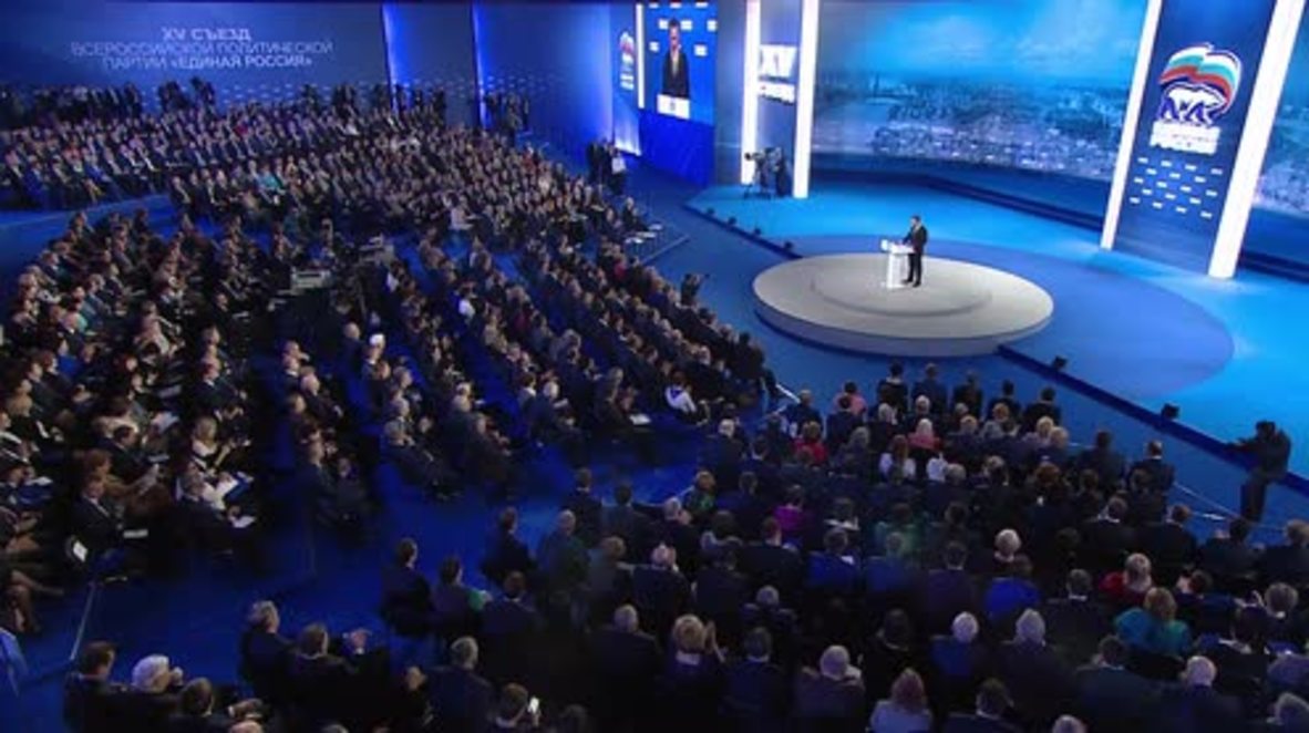 Russia: PM Medvedev outlines 'new economic action plan' at party congress