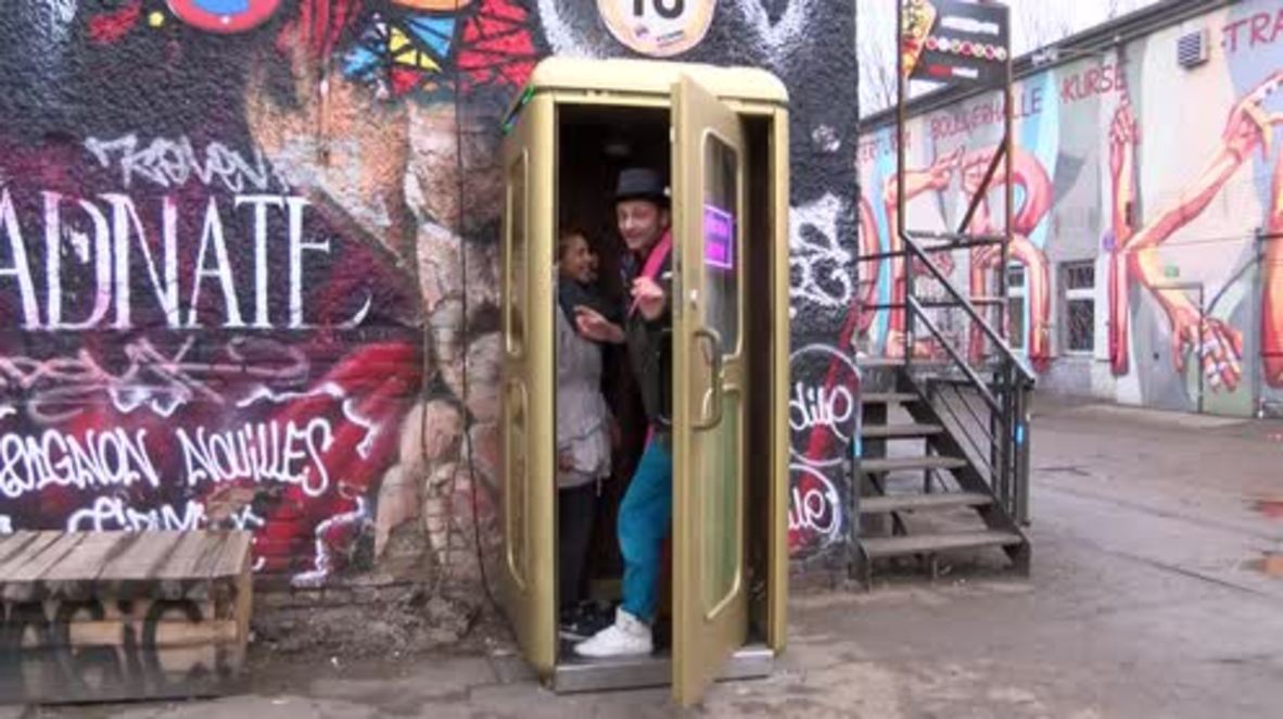 Germany: Check out the world's smallest disco inside a Berlin phone box