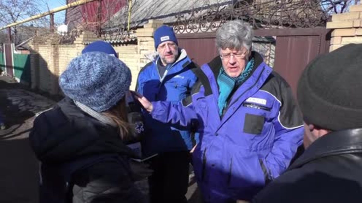 Ukraine: OSCE investigate shelling of Donetsk village