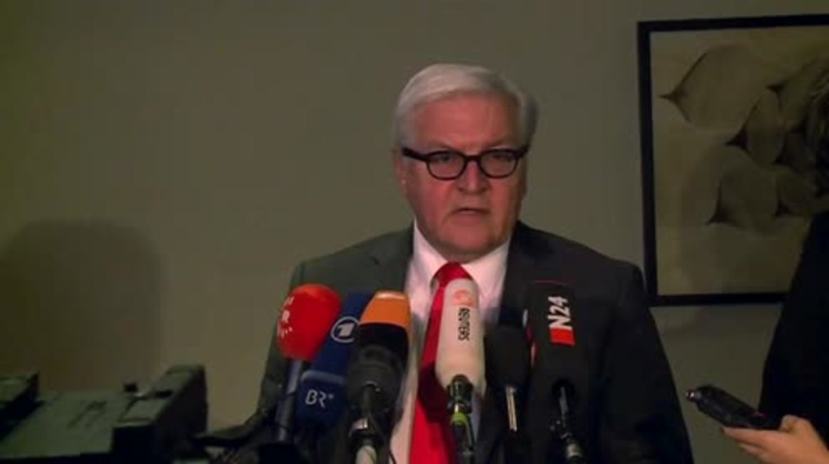 Germany: Syria talks must end 'spiral of violence'- Steinmeier