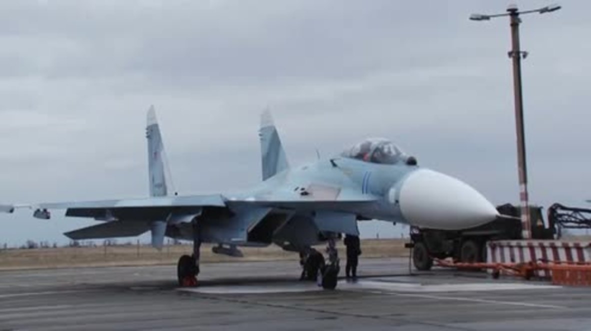 Russia: Sukhoi Su-27 jets conduct military drills in Crimea