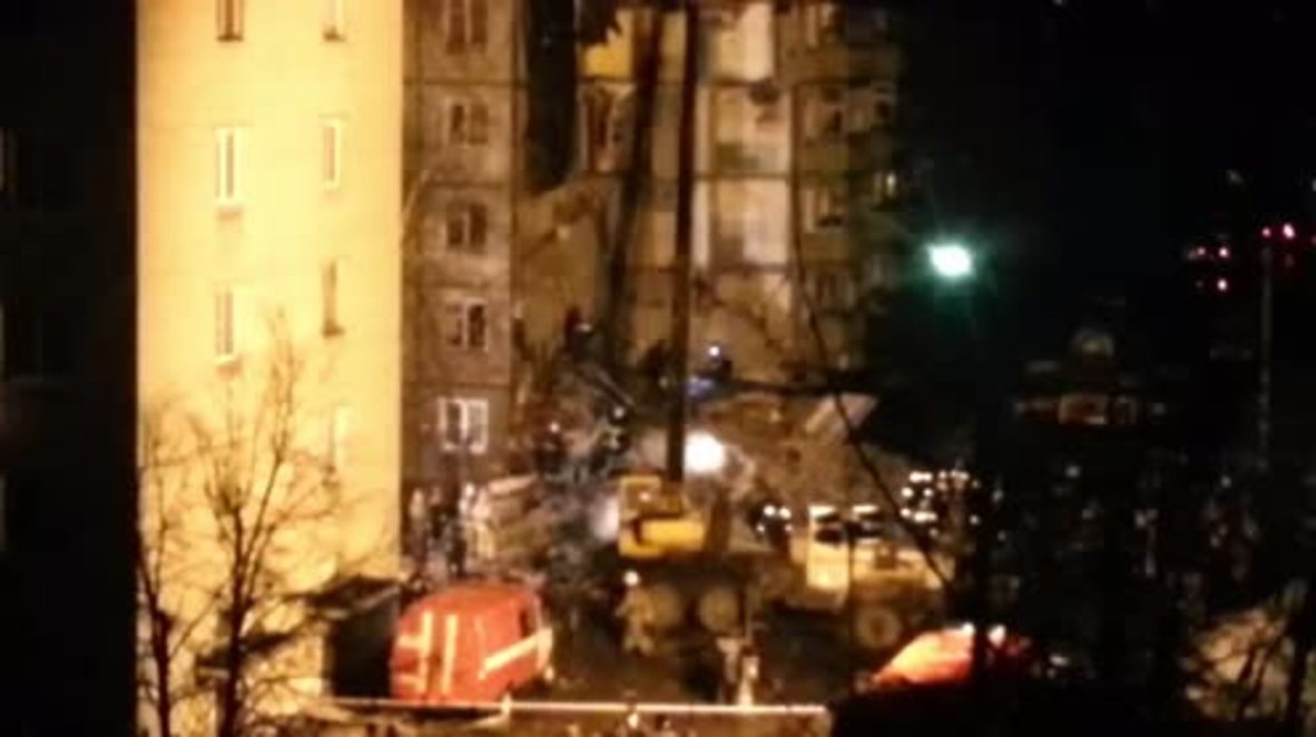 Russia: EMERCOM recovery op. ongoing at scene of deadly explosion