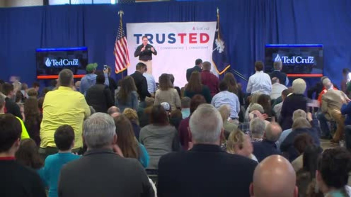 USA: Ted Cruz touts mass military spending plans in South Carolina