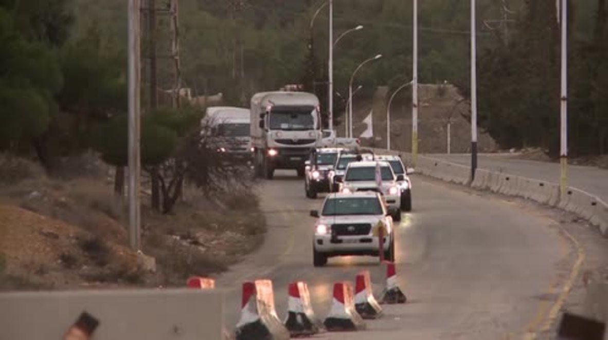 Syria: Aid convoys arrive at besieged towns in Damascus