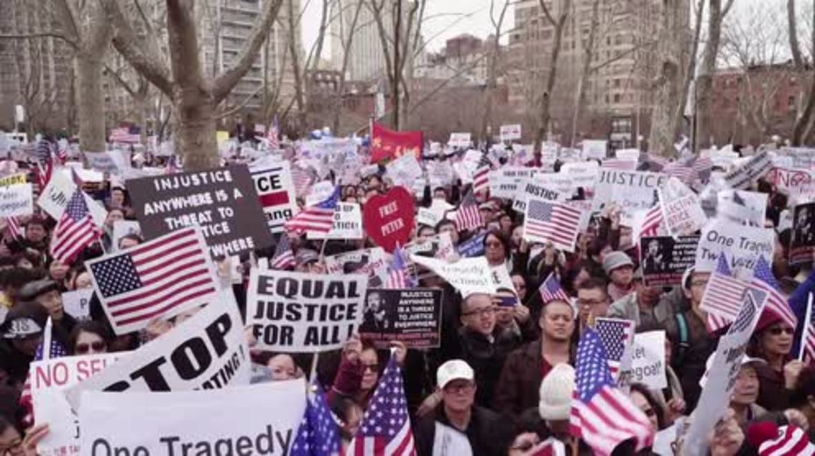USA: BLM crash Chinese-American demo for convicted NYPD officer Liang