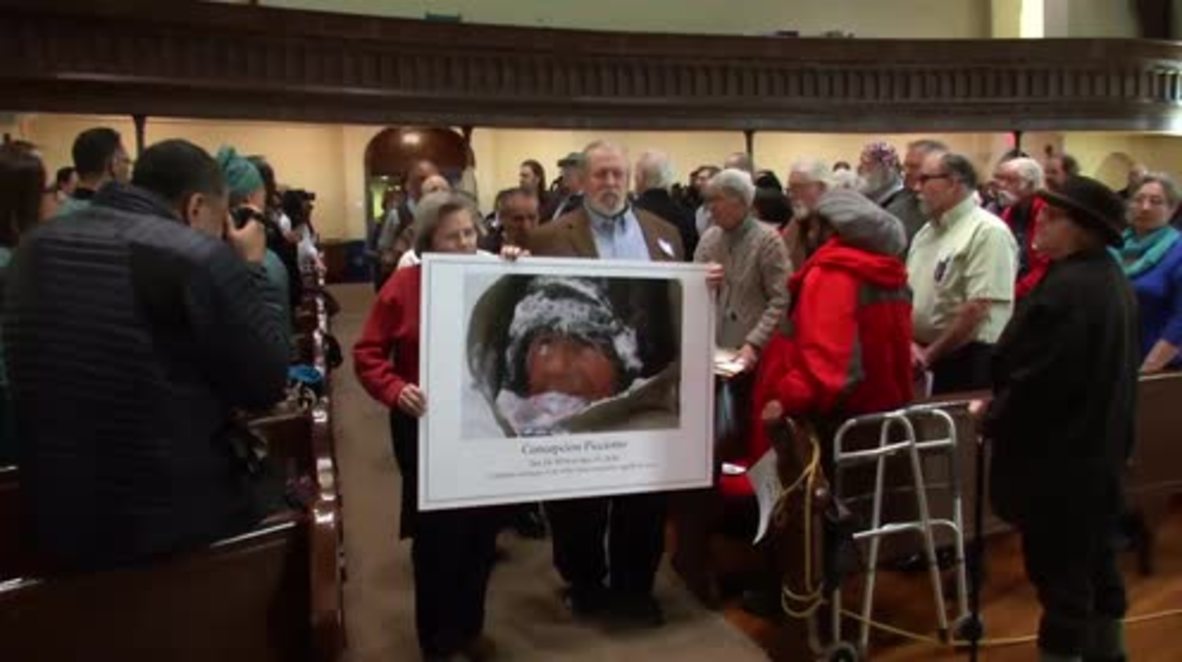 USA: Mourners pay respects to activist Connie Piccioto