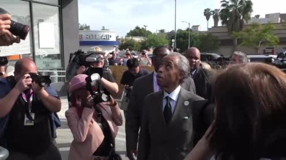 USA: Al Sharpton leads Oscars protest condemning lack of diversity
