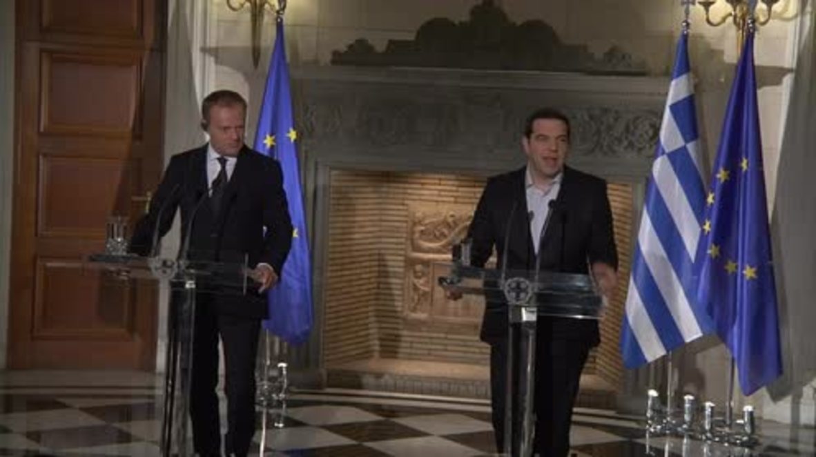 Greece: 'Do not come to Europe,' EU's Tusk tells economic migrants