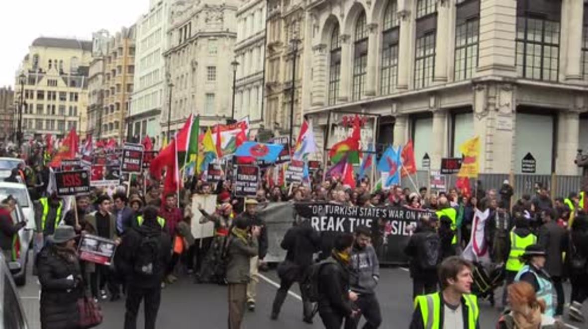 UK: Thousands march in London to condemn 'Turkish state war' on Kurds