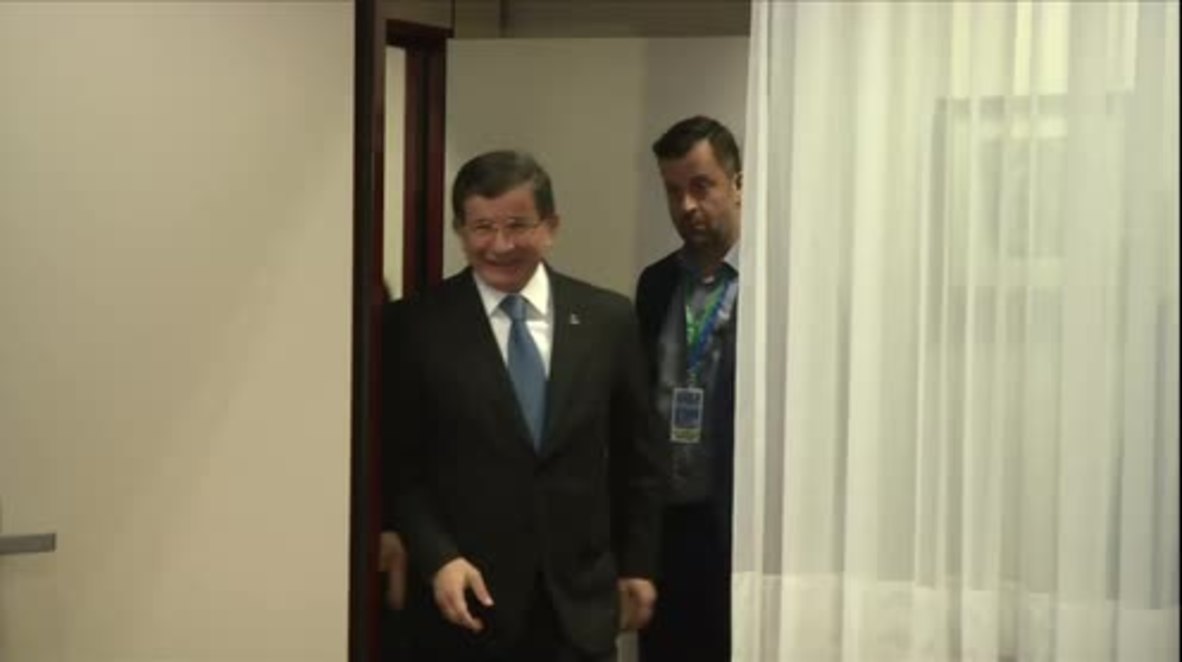 Belgium: Davutoglu holds talks with Tsipras in Brussels