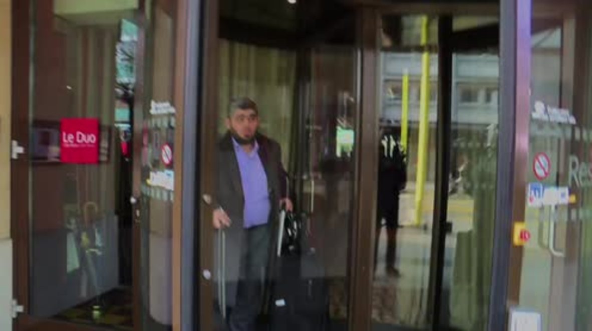 Switzerland: Opposition negotiators arrive in Geneva ahead of peace talks