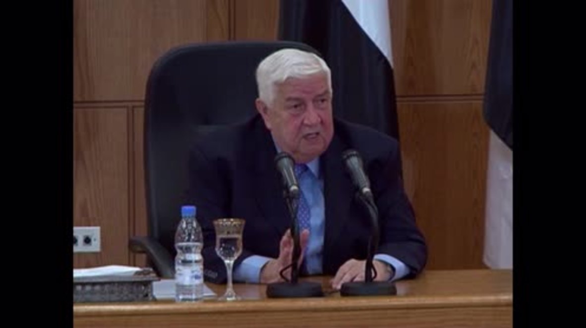 Syria: Discussion on Assad's presidential status a "red line" - Muallem
