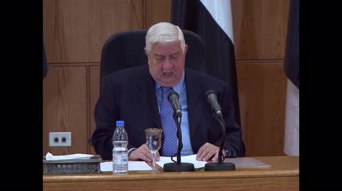 Syria: De Mistura has 'no right' to comment on presidential election - FM Muallem