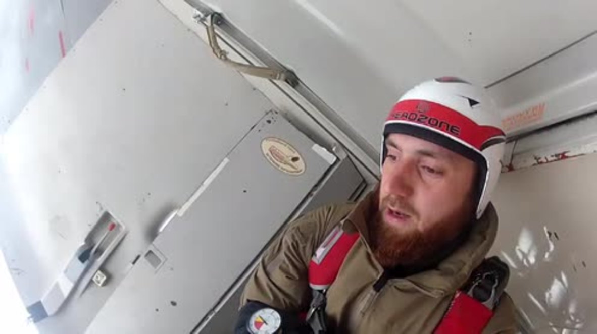 Russia: Freefall mayhem as Chechen special forces execute parachute drills