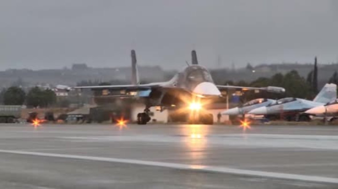 Syria: First Russian jets fly home from Latakia as military withdrawal begins