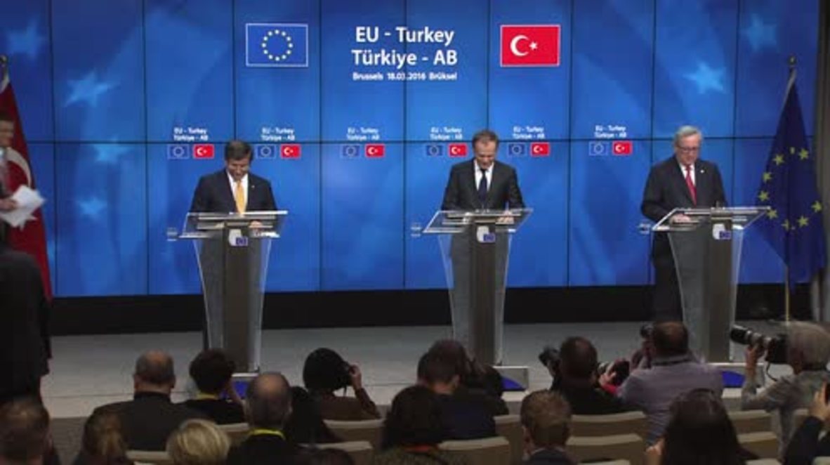 Belgium: Turkey and EU agree to return 'illegal' migrants - Davutoglu confirms