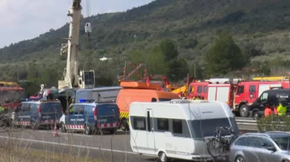 Spain: At least 13 exchange students killed in bus crash in Catalonia