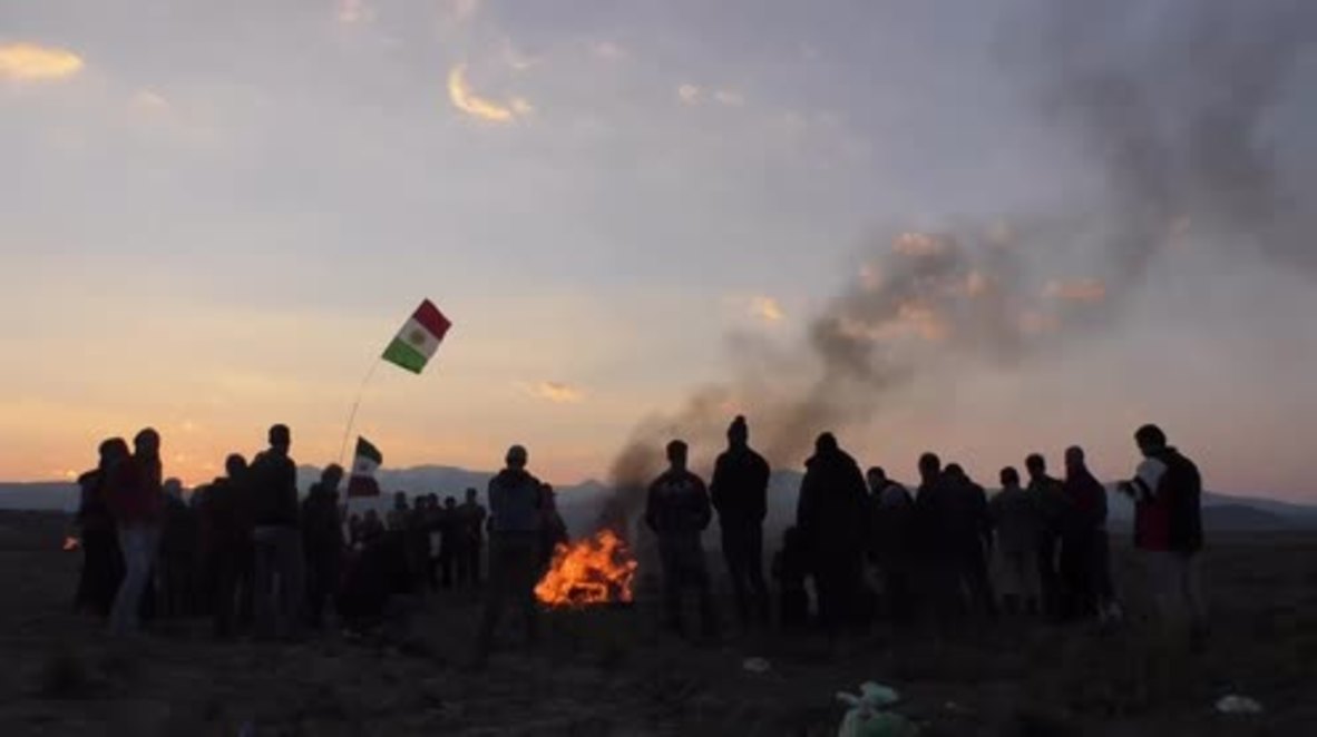 Greece: Kurdish refugees celebrate Newroz at the Idomeni refugee camp