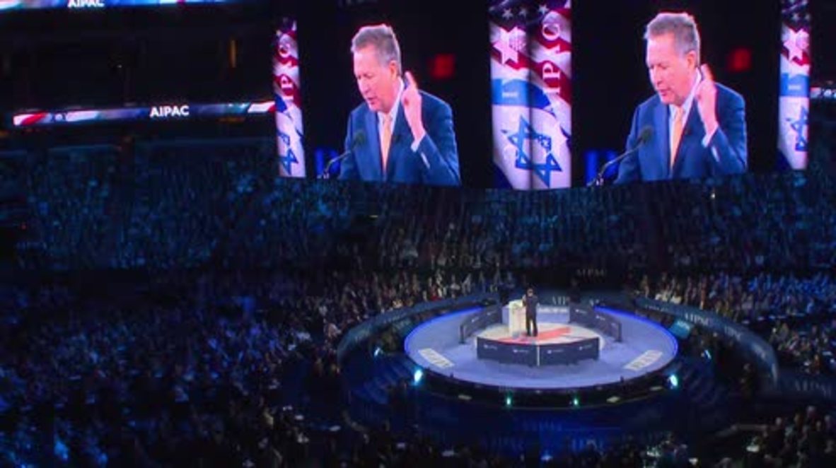 USA: Kasich condemns the Palestinian Authority during AIPAC conference