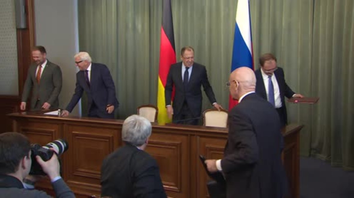 Russia: Lavrov, Steinmeier hold joint press conference on Ukraine, Syria
