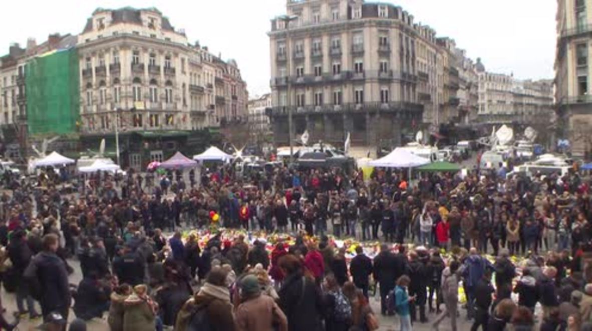 Belgium: Brussels holds minute of silence in tribute to attack victims
