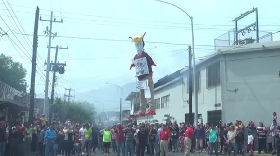 Mexico: Trump effigy blown up in Monterrey’s ‘Burning of Judas’ festival