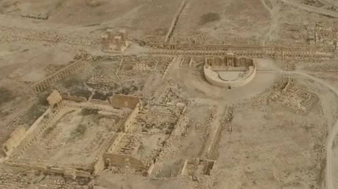 Syria: Drone captures ancient Palmyra after Syrian army enters the city