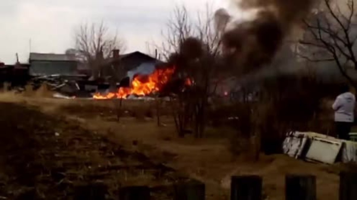 Russia: Sukhoi Su-25 jet crashes in Far East