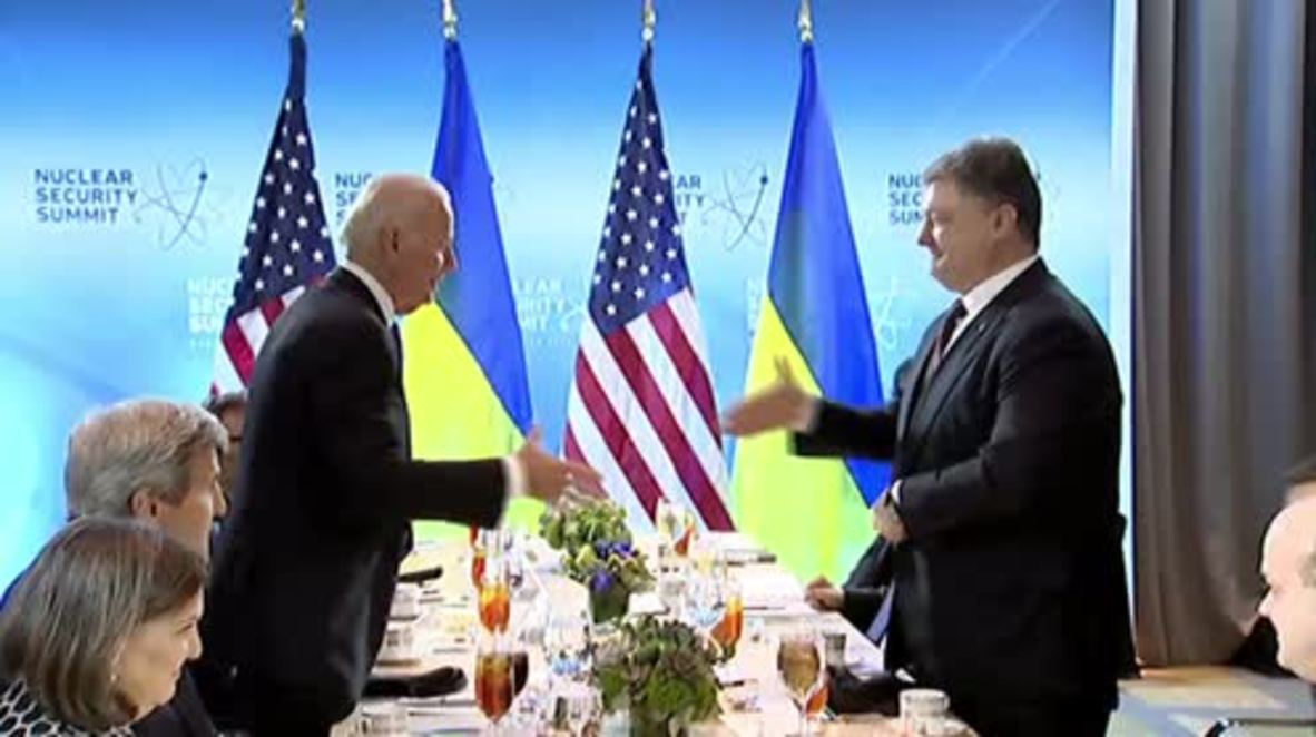 USA: Poroshenko meets Biden and Kerry at Nuclear Security Summit