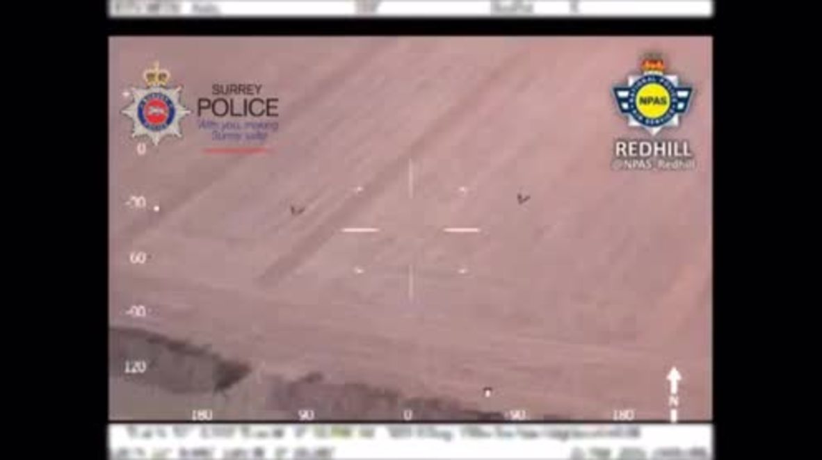 UK: Easter egg hunters help police catch fugitives with human arrow